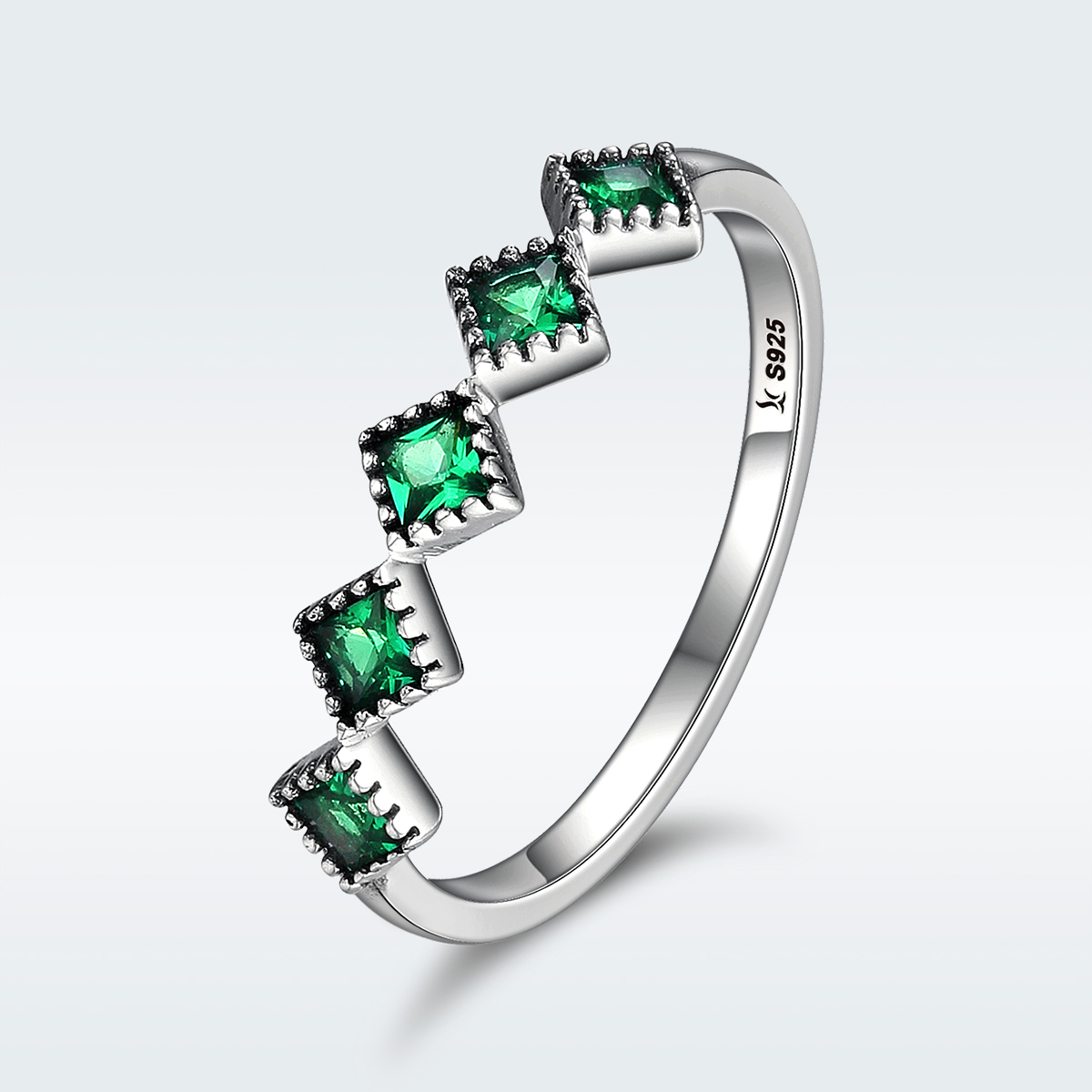 Pandora Style Groen rijm Ring - SCR097 Pandora Style Groen rijm Ring - SCR097