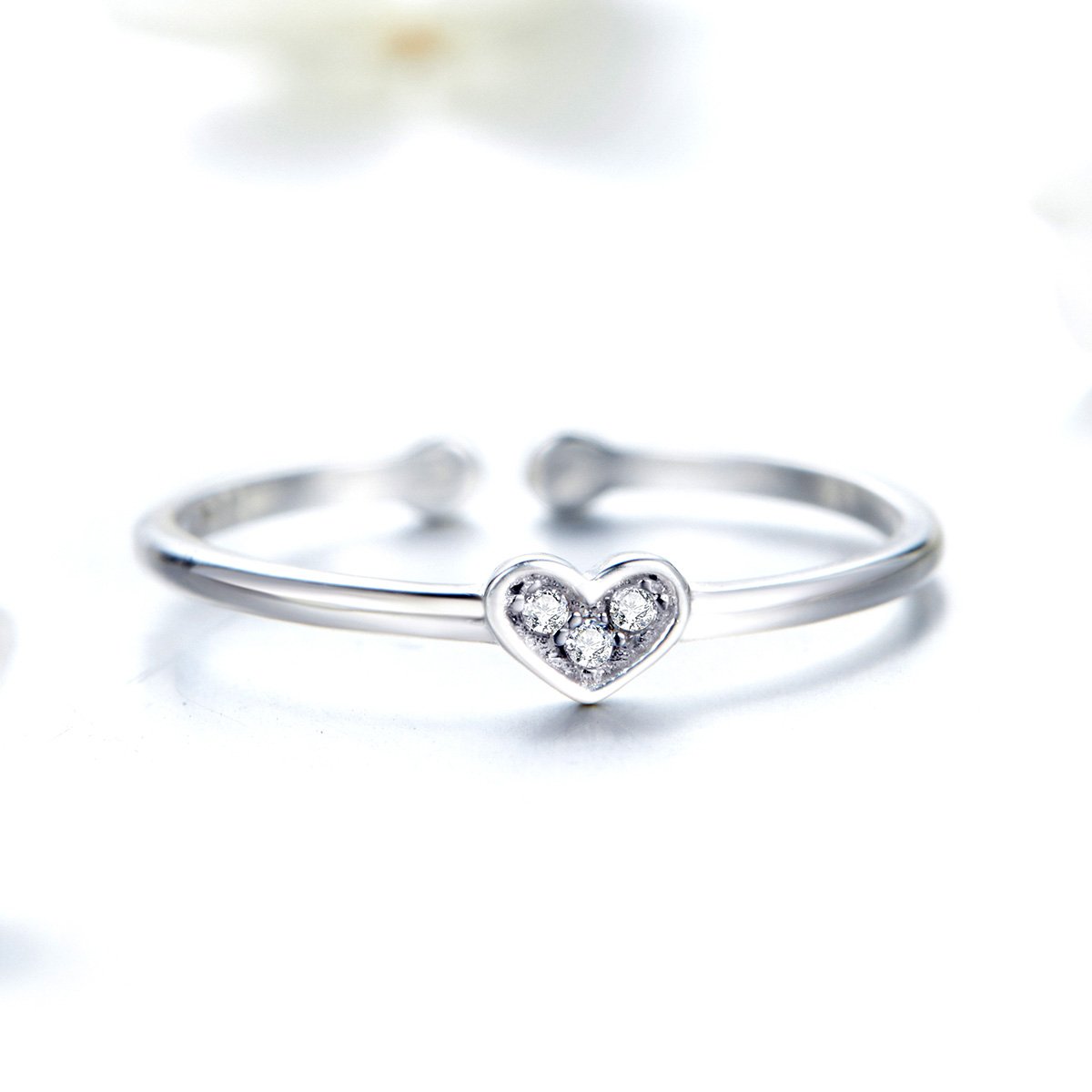 Pandora Style Hart van Lady Open Ring - SCR491