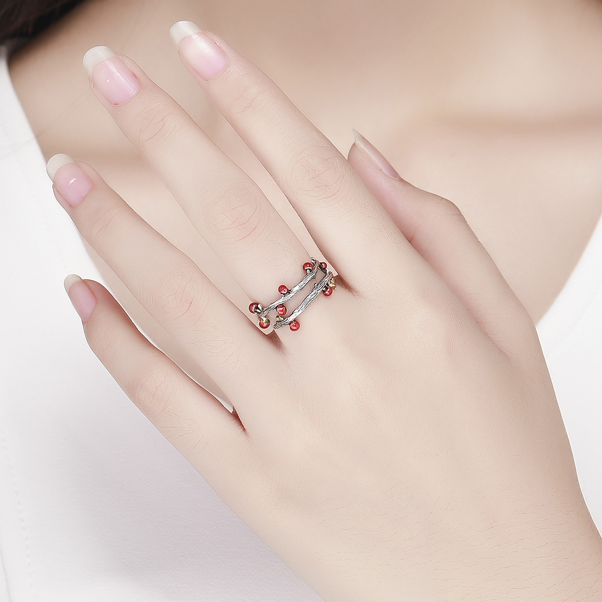 Pandora Style Herfstkleuren Open Ring - SCR442