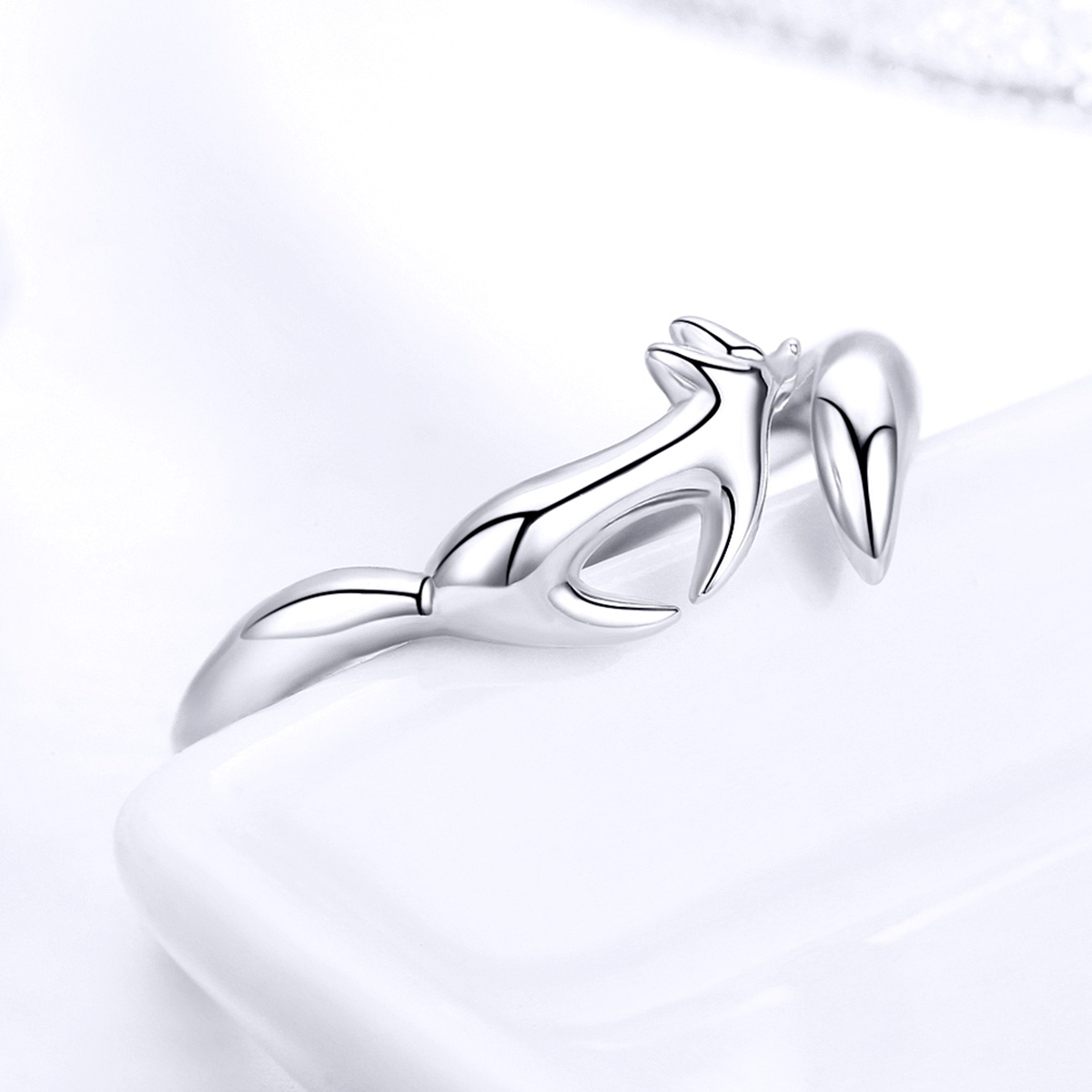 Pandora Style Kleine vos Open Ring - SCR478