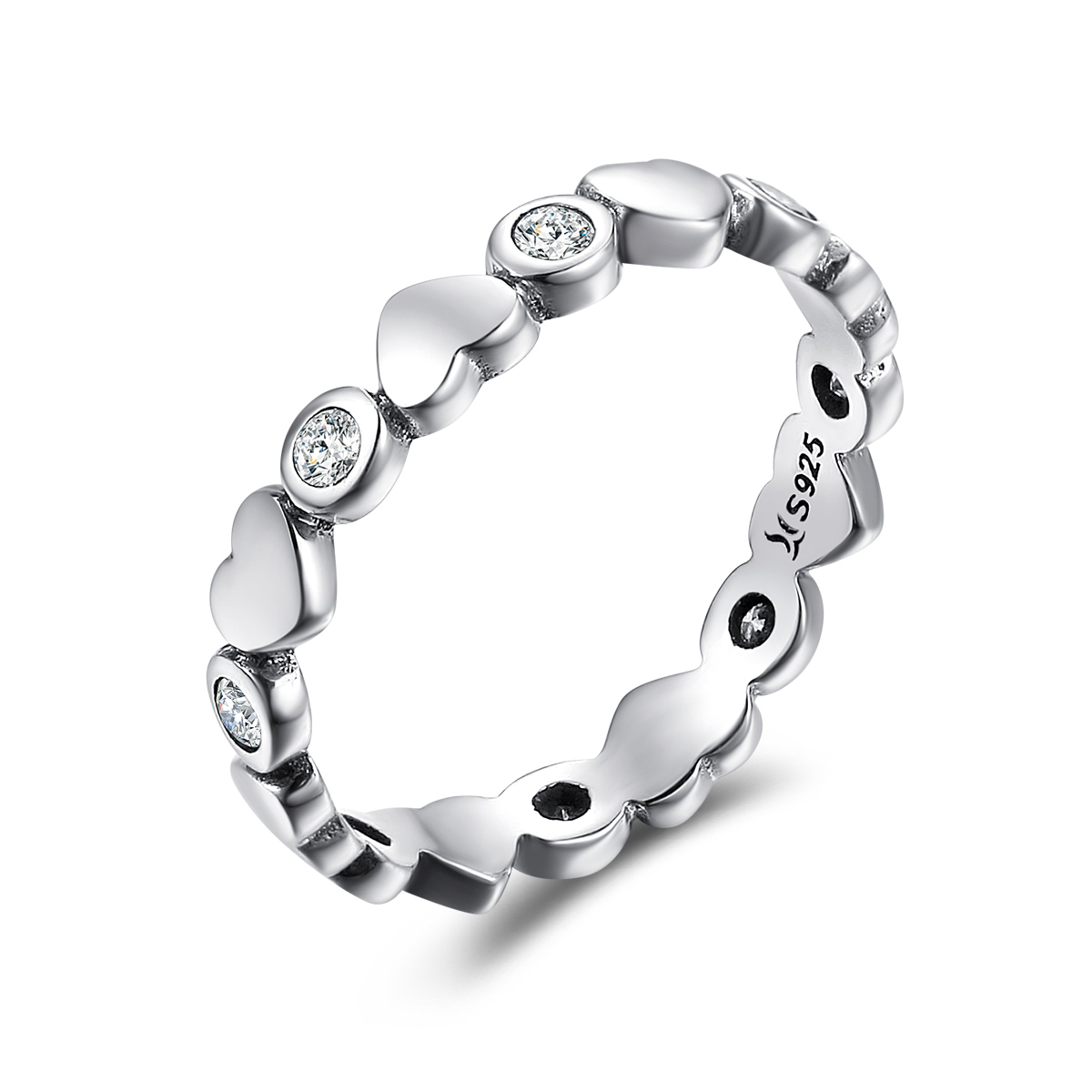 Pandora Style Mijn hart is helder Ring - SCR164 Pandora Style Mijn hart is helder Ring - SCR164