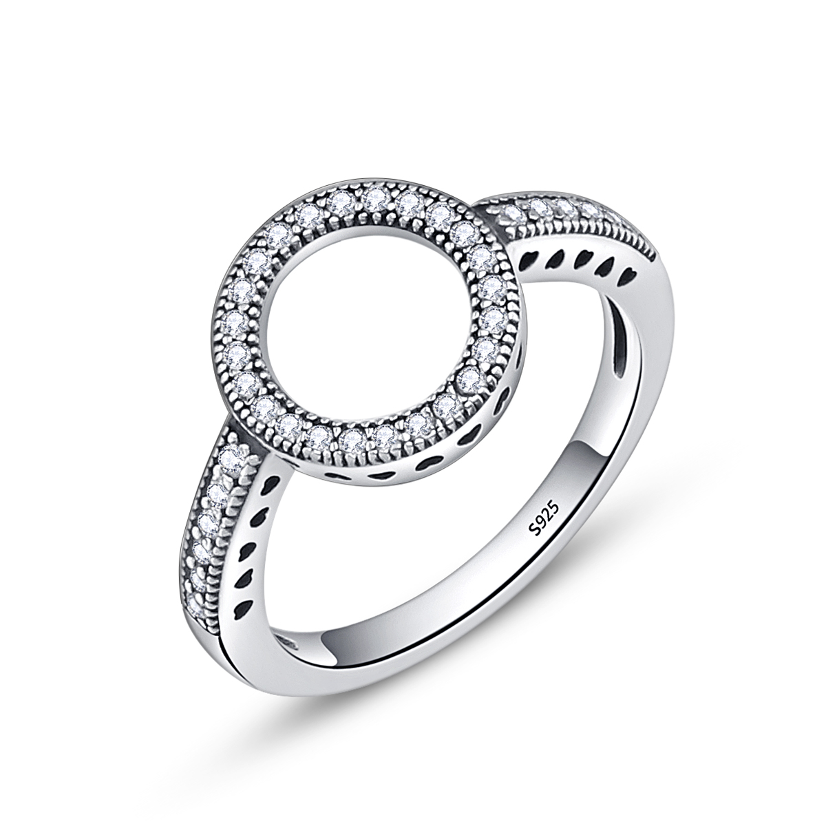 Pandora Style Ring of Halo Ring - SCR041 Pandora Style Ring of Halo Ring - SCR041